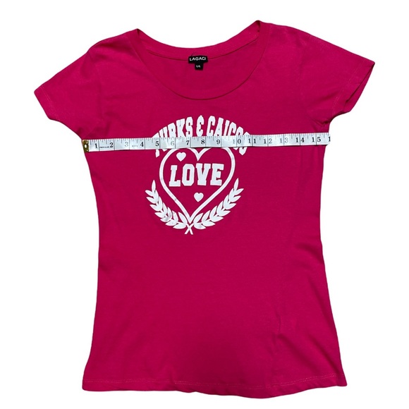 Turks And Caicos Hot Pink Short Sleeve Tee Size L - Picture 3 of 11